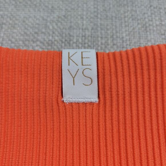 Athleta x Alicia Keys Womens Leggings Size XXS Orange Elation Ribbed Tight NEW - Picture 3 of 15